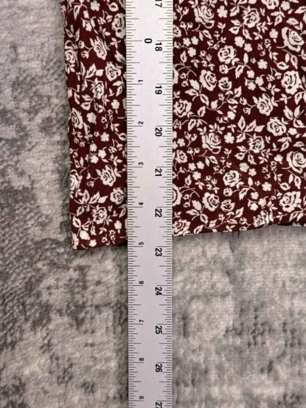 Reformation Amira Top Brown Floral Ruffle Blouse XS - Picture 7 of 7